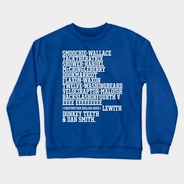 East/West College Football Bowl Names Crewneck Sweatshirt by darklordpug